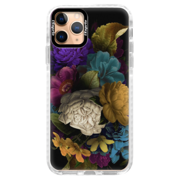 Silikónové puzdro Bumper iSaprio - Dark Flowers - iPhone 11 Pro