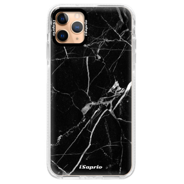 Silikónové puzdro Bumper iSaprio - Black Marble 18 - iPhone 11 Pro Max