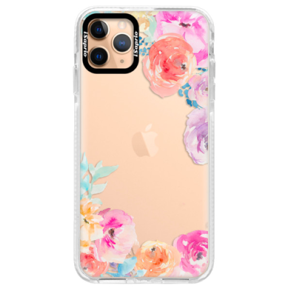 Silikónové puzdro Bumper iSaprio - Flower Brush - iPhone 11 Pro Max