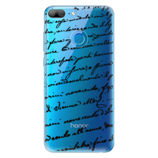 Odolné silikónové puzdro iSaprio - Handwriting 01 - black - Huawei Honor 9 Lite