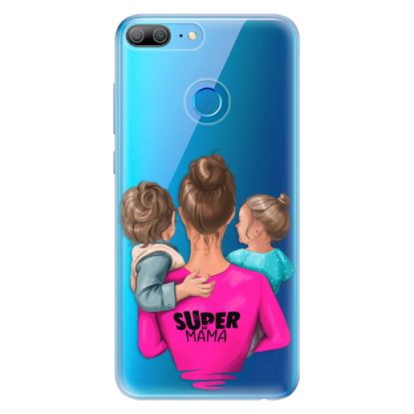 Odolné silikónové puzdro iSaprio - Super Mama - Boy and Girl - Huawei Honor 9 Lite