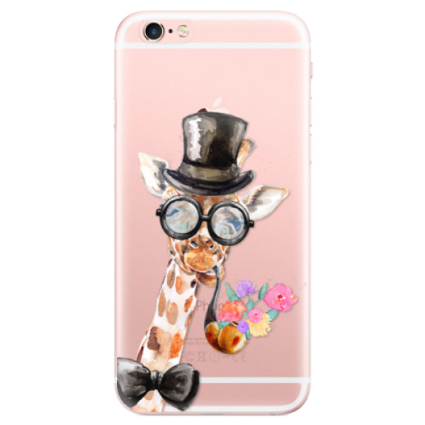Odolné silikónové puzdro iSaprio - Sir Giraffe - iPhone 6 Plus/6S Plus