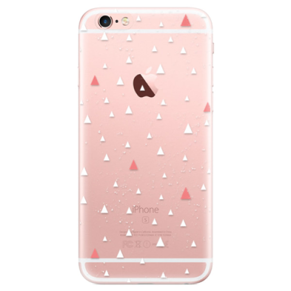 Odolné silikónové puzdro iSaprio - Abstract Triangles 02 - white - iPhone 6 Plus/6S Plus