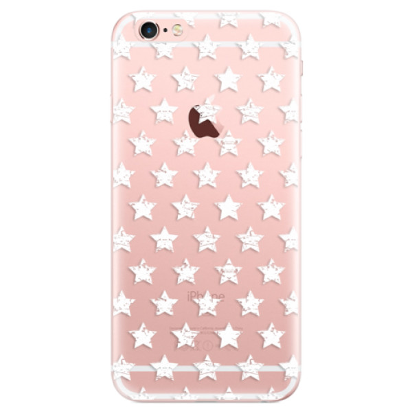 Odolné silikónové puzdro iSaprio - Stars Pattern - white - iPhone 6 Plus/6S Plus