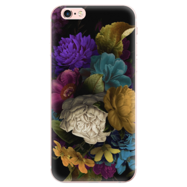 Odolné silikónové puzdro iSaprio - Dark Flowers - iPhone 6 Plus/6S Plus