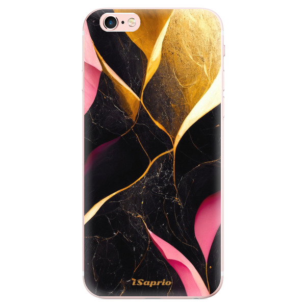 Odolné silikónové puzdro iSaprio - Gold Pink Marble - iPhone 6 Plus/6S Plus
