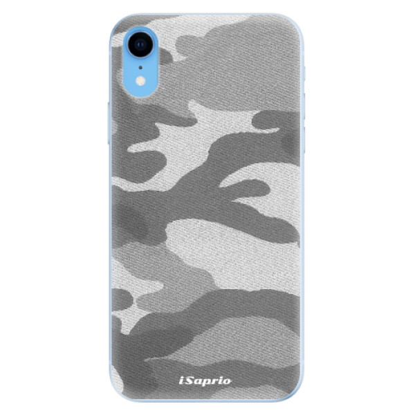 Odolné silikónové puzdro iSaprio - Gray Camuflage 02 - iPhone XR