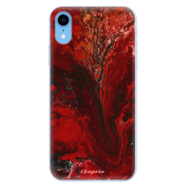 Odolné silikónové puzdro iSaprio - RedMarble 17 - iPhone XR