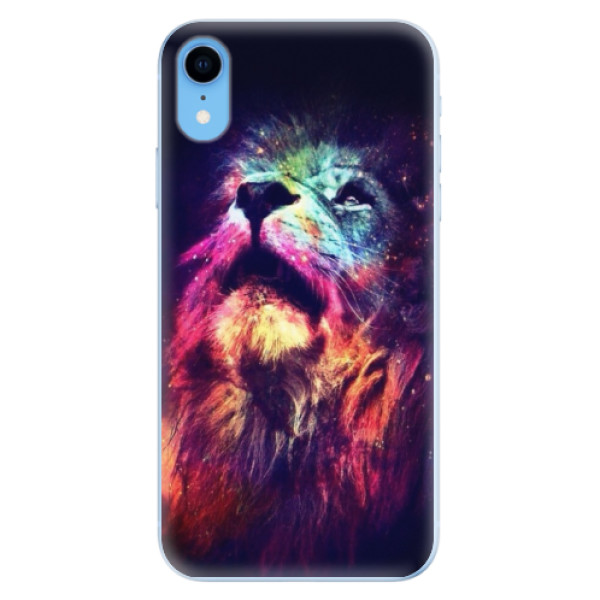 Odolné silikónové puzdro iSaprio - Lion in Colors - iPhone XR