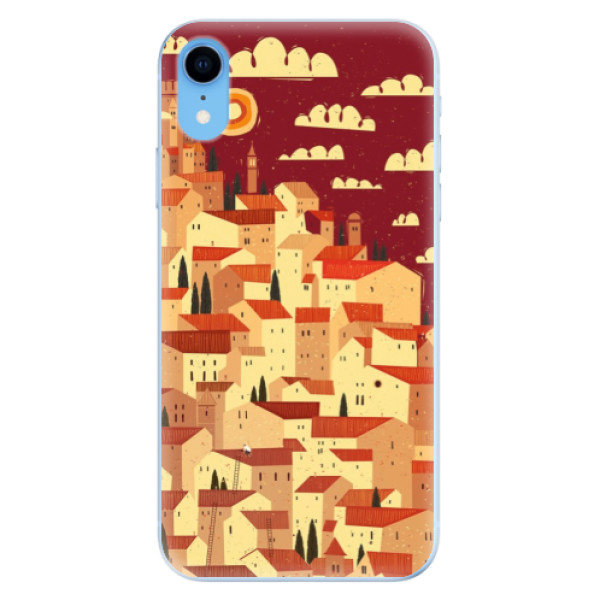 Odolné silikónové puzdro iSaprio - Mountain City - iPhone XR