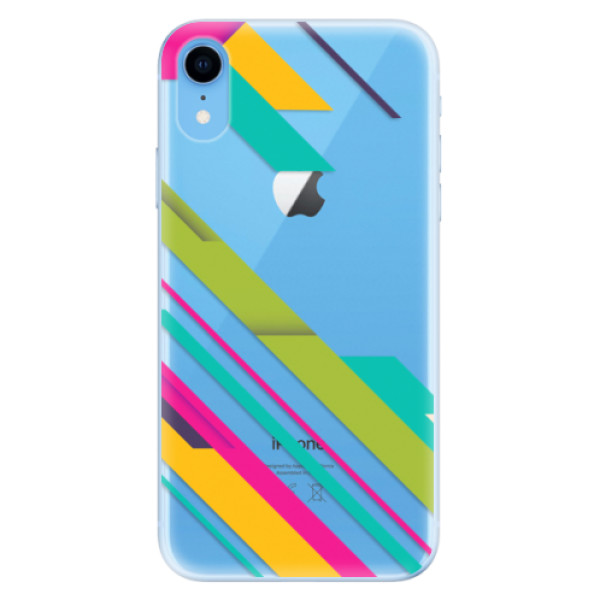 Odolné silikónové puzdro iSaprio - Color Stripes 03 - iPhone XR