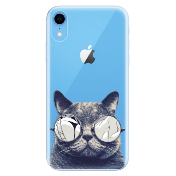 Odolné silikónové puzdro iSaprio - Crazy Cat 01 - iPhone XR