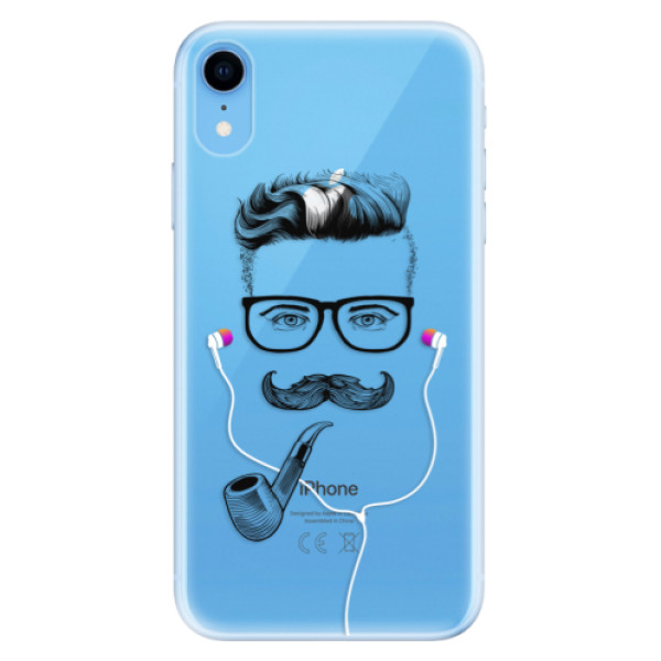 Odolné silikónové puzdro iSaprio - Man With Headphones 01 - iPhone XR