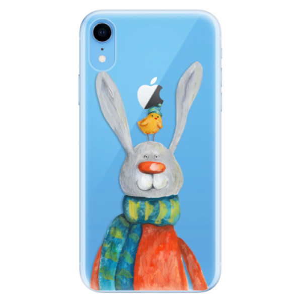 Odolné silikónové puzdro iSaprio - Rabbit And Bird - iPhone XR