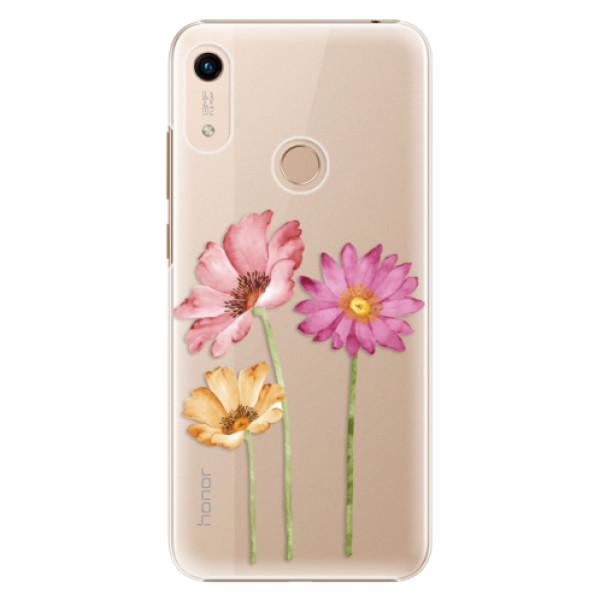 Plastové puzdro iSaprio - Three Flowers - Huawei Honor 8A