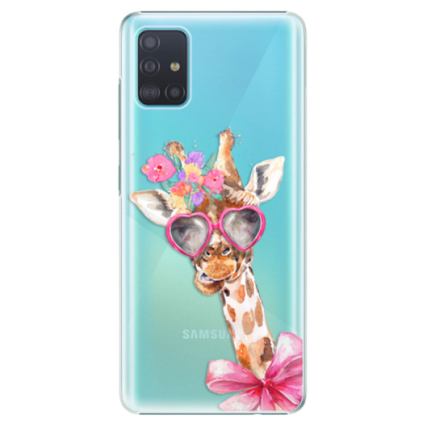 Plastové puzdro iSaprio - Lady Giraffe - Samsung Galaxy A51
