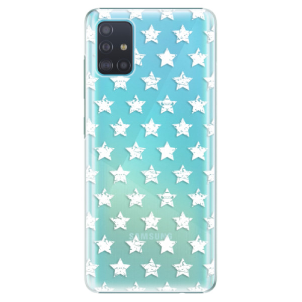 Plastové puzdro iSaprio - Stars Pattern - white - Samsung Galaxy A51