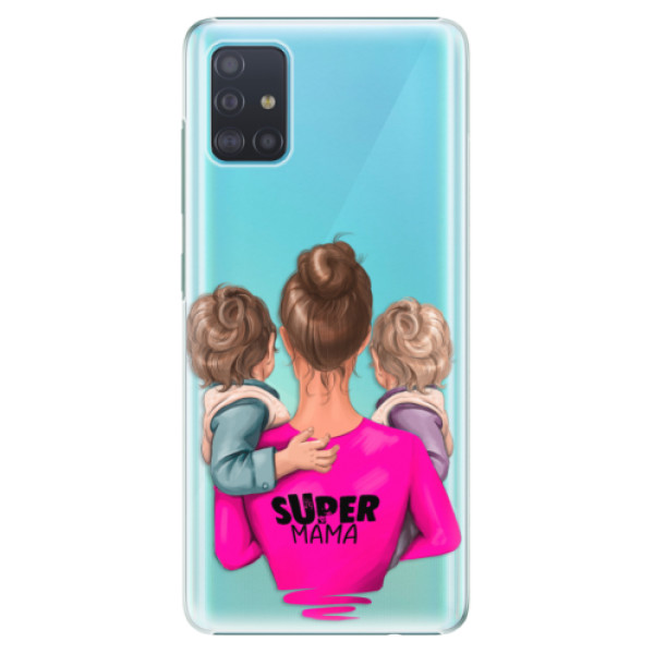 Plastové puzdro iSaprio - Super Mama - Two Boys - Samsung Galaxy A51