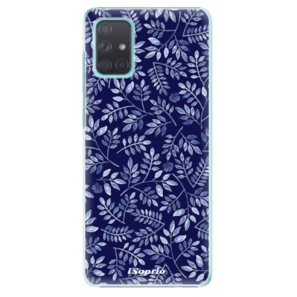 Plastové puzdro iSaprio - Blue Leaves 05 - Samsung Galaxy A71