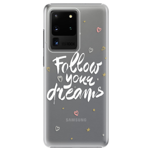 Plastové puzdro iSaprio - Follow Your Dreams - white - Samsung Galaxy S20 Ultra