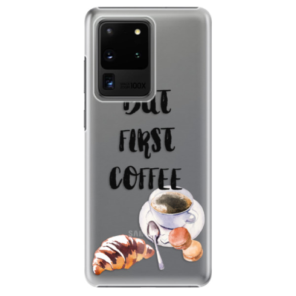 Plastové puzdro iSaprio - First Coffee - Samsung Galaxy S20 Ultra