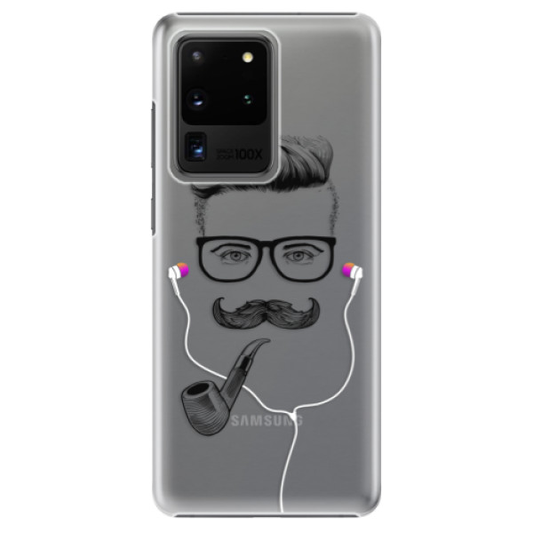 Plastové puzdro iSaprio - Man With Headphones 01 - Samsung Galaxy S20 Ultra
