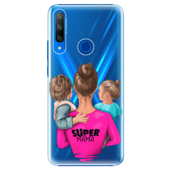 Plastové puzdro iSaprio - Super Mama - Boy and Girl - Huawei Honor 9X