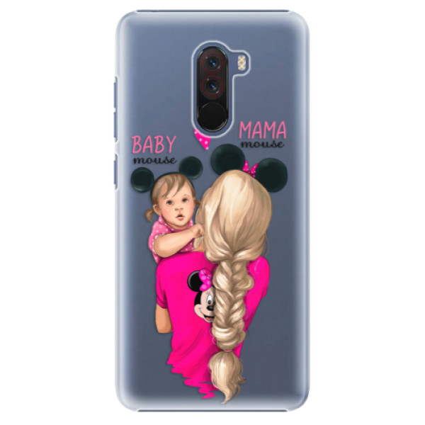 Plastové puzdro iSaprio - Mama Mouse Blond and Girl - Xiaomi Pocophone F1