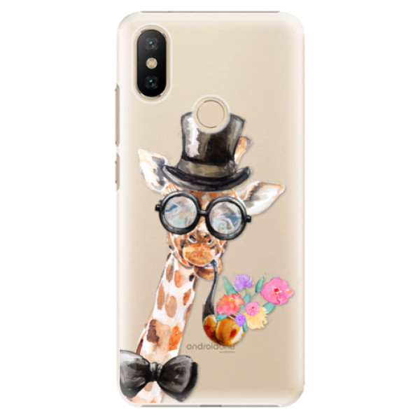 Plastové puzdro iSaprio - Sir Giraffe - Xiaomi Mi A2
