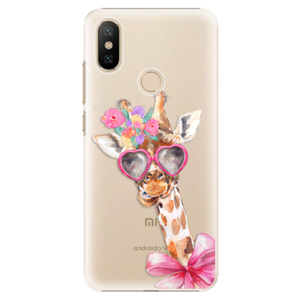 Plastové puzdro iSaprio - Lady Giraffe - Xiaomi Mi A2