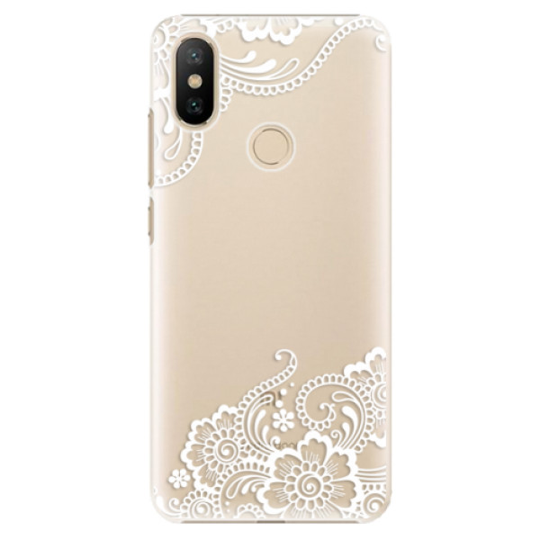 Plastové puzdro iSaprio - White Lace 02 - Xiaomi Mi A2