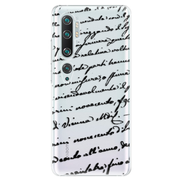 Plastové puzdro iSaprio - Handwriting 01 - black - Xiaomi Mi Note 10 / Note 10 Pro