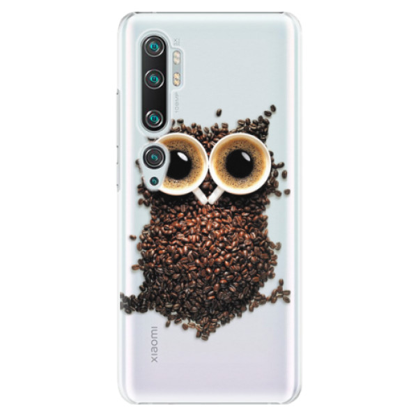 Plastové puzdro iSaprio - Owl And Coffee - Xiaomi Mi Note 10 / Note 10 Pro