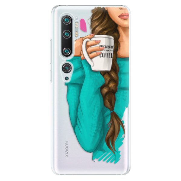 Plastové puzdro iSaprio - My Coffe and Brunette Girl - Xiaomi Mi Note 10 / Note 10 Pro
