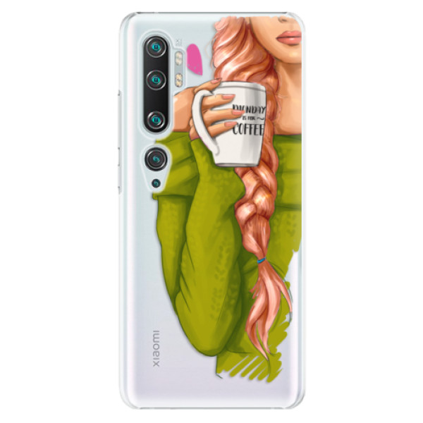 Plastové puzdro iSaprio - My Coffe and Redhead Girl - Xiaomi Mi Note 10 / Note 10 Pro
