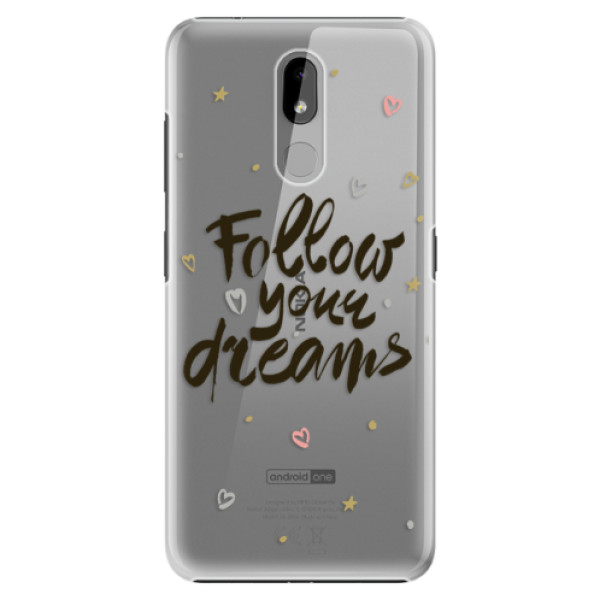 Plastové puzdro iSaprio - Follow Your Dreams - black - Nokia 3.2