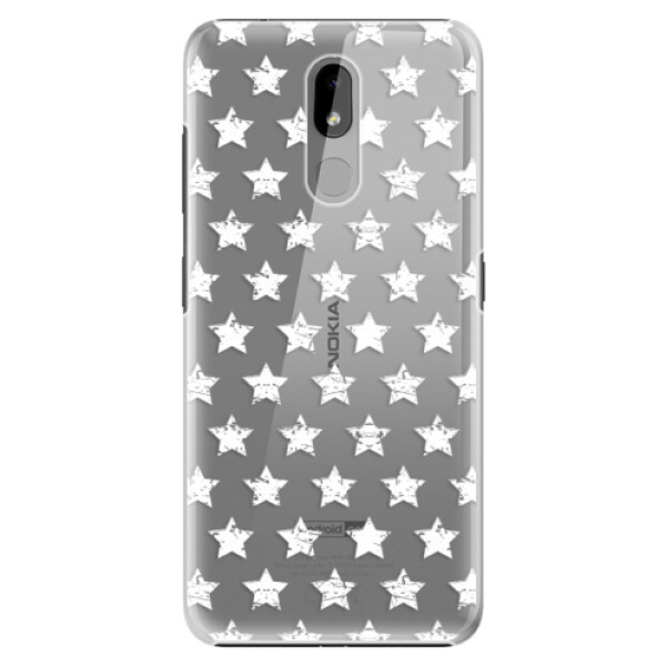 Plastové puzdro iSaprio - Stars Pattern - white - Nokia 3.2