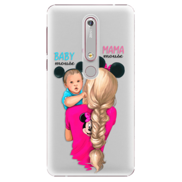 Plastové puzdro iSaprio - Mama Mouse Blonde and Boy - Nokia 6.1