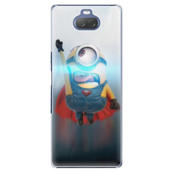 Plastové puzdro iSaprio - Mimons Superman 02 - Sony Xperia 10