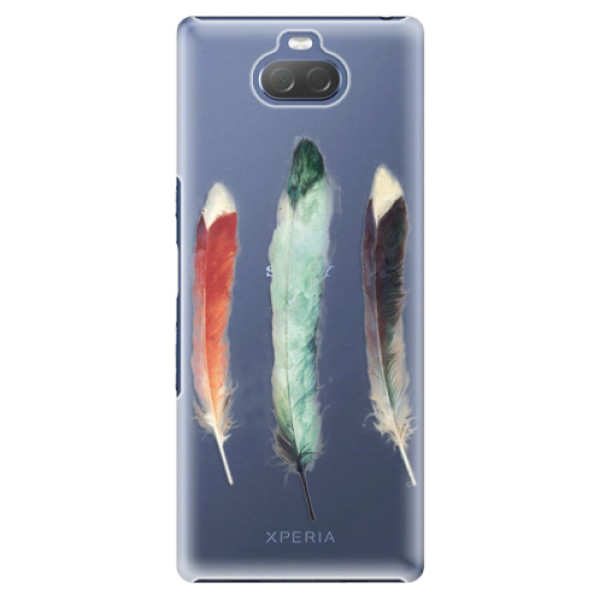 Plastové puzdro iSaprio - Three Feathers - Sony Xperia 10