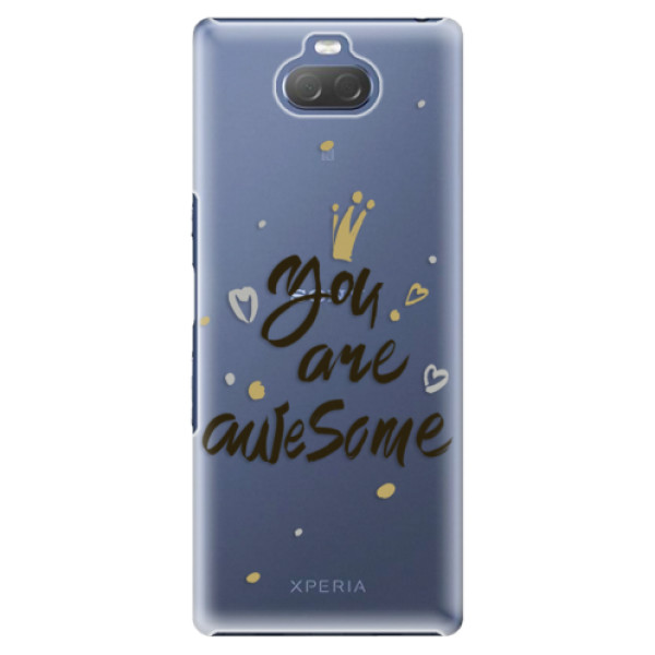 Plastové puzdro iSaprio - You Are Awesome - black - Sony Xperia 10