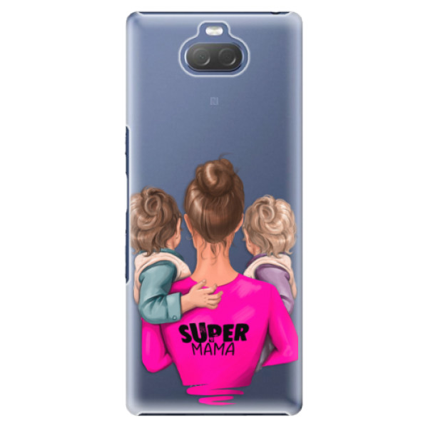 Plastové puzdro iSaprio - Super Mama - Two Boys - Sony Xperia 10
