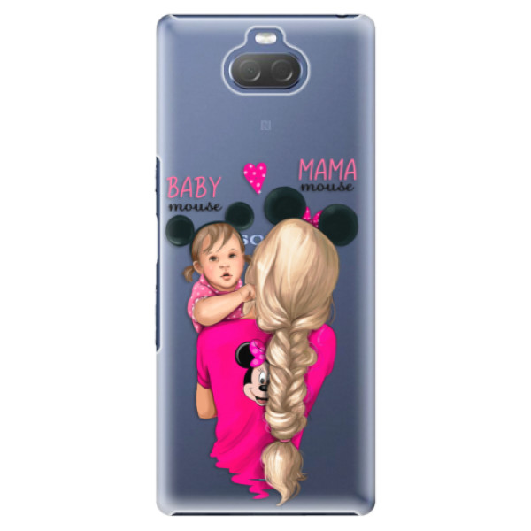 Plastové puzdro iSaprio - Mama Mouse Blond and Girl - Sony Xperia 10