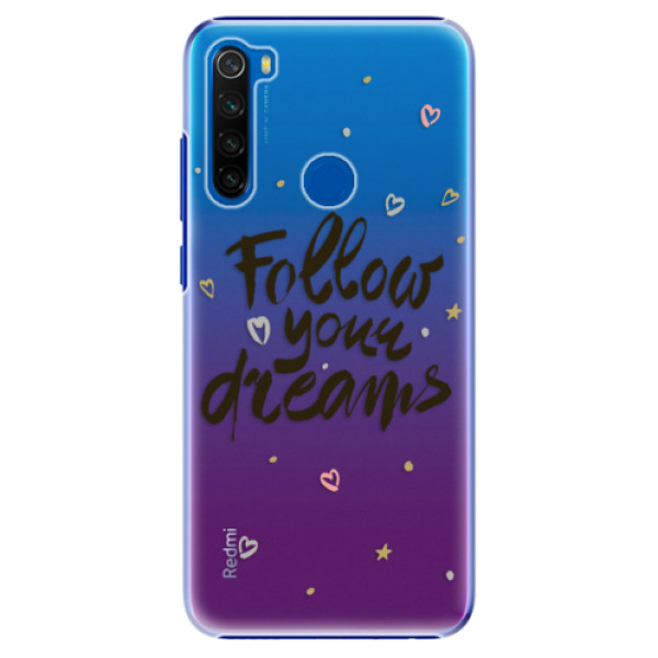 Plastové puzdro iSaprio - Follow Your Dreams - black - Xiaomi Redmi Note 8T