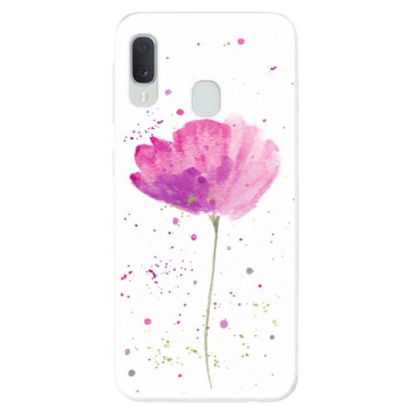 Odolné silikónové puzdro iSaprio - Poppies - Samsung Galaxy A20e