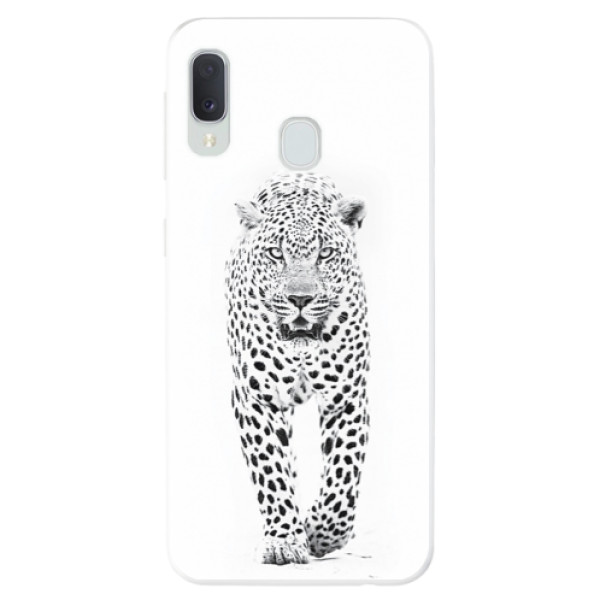 Odolné silikónové puzdro iSaprio - White Jaguar - Samsung Galaxy A20e