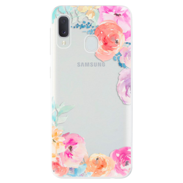 Odolné silikónové puzdro iSaprio - Flower Brush - Samsung Galaxy A20e