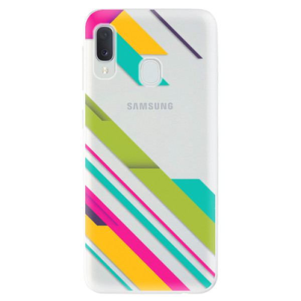 Odolné silikónové puzdro iSaprio - Color Stripes 03 - Samsung Galaxy A20e