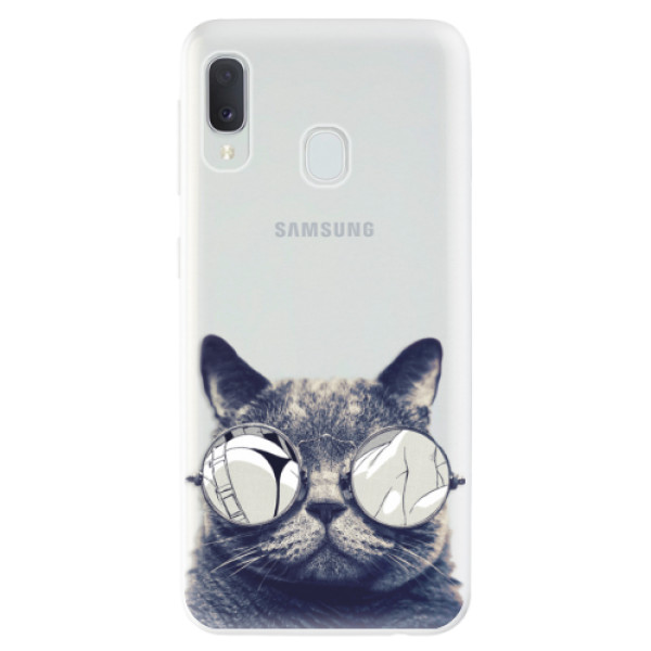 Odolné silikónové puzdro iSaprio - Crazy Cat 01 - Samsung Galaxy A20e