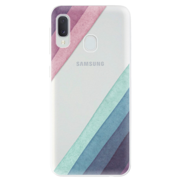 Odolné silikónové puzdro iSaprio - Glitter Stripes 01 - Samsung Galaxy A20e